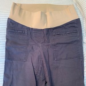 LOFT Grey-Blue Khaki Maternity Pants